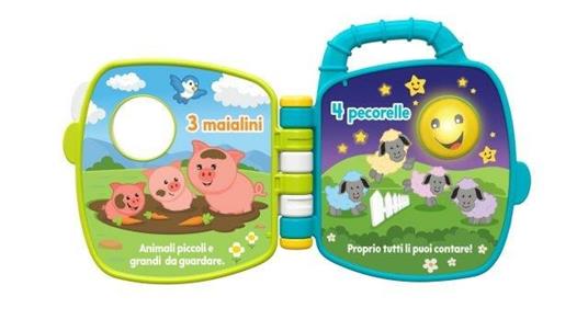Fisher Price Libro degli Animali 123 Ridi e Impara, Giocattolo per Bambini 6+ Mesi. Mattel (GFP34)
