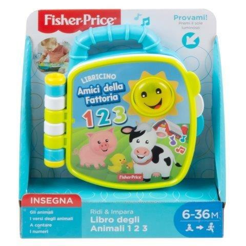 Fisher Price Libro degli Animali 123 Ridi e Impara, Giocattolo per Bambini 6+ Mesi. Mattel (GFP34) - 4