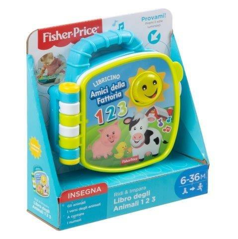 Fisher Price Libro degli Animali 123 Ridi e Impara, Giocattolo per Bambini 6+ Mesi. Mattel (GFP34) - 5