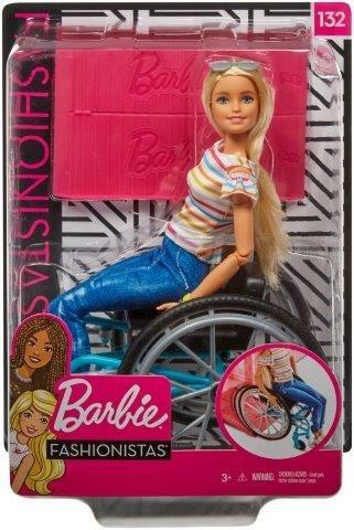 Barbie Fashionistas Bambola Bionda con Sedia a Rotelle, Giocattolo per Bambini 3+ Anni. Mattel (GGL22) - 7