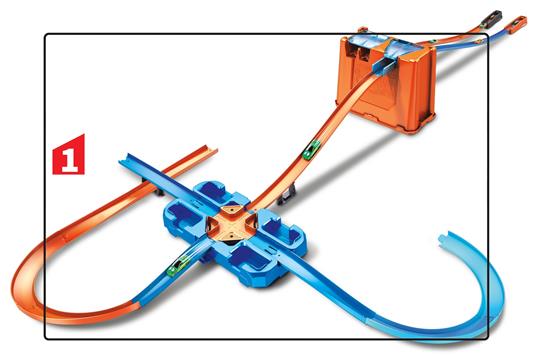 Hot Wheels Track Builder Deluxe Stunt Box. Playset con Componenti Pista Assortiti