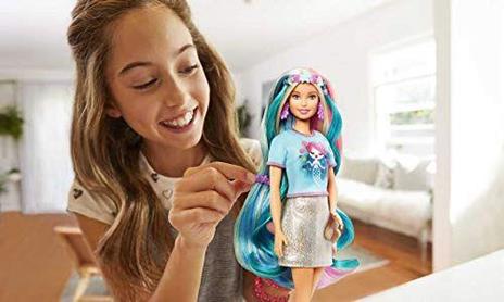 Barbie Bambola Capelli Fantasia A Tema Unicorni E Sirene con Accessori, Giocattolo Per Bambini 3+ Anni - 6