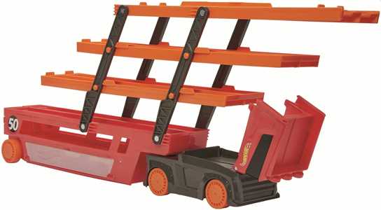Giocattolo Hot Wheels Mega Trasportatore, Camion per Veicoli, Giocattolo per Bambini 3+ Anni. Mattel (GHR48) Hot Wheels