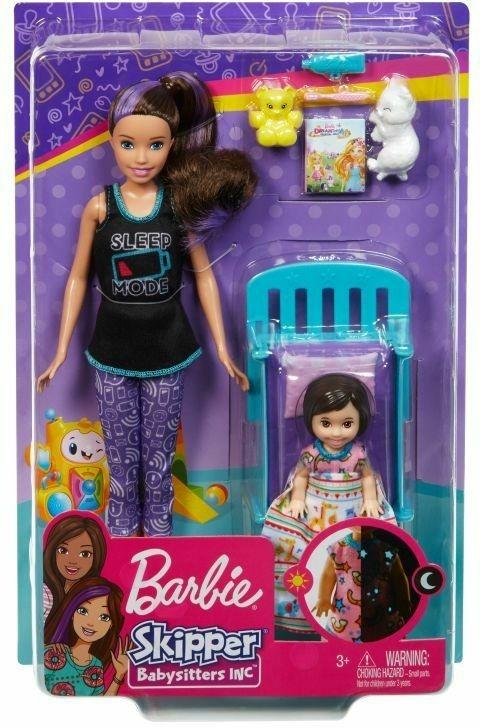 Barbie Skipper Babysitter Playset Nanna, Lettino e Accessori, Giocattolo per  Bambini 3+ Anni, GHV88 - Barbie - Bambole Fashion - Giocattoli
