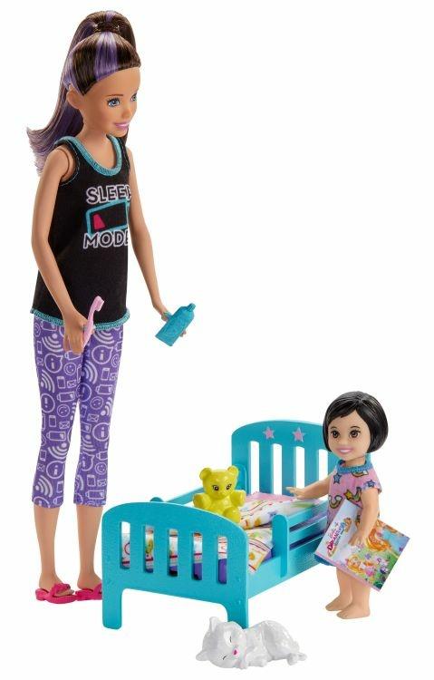 Barbie Skipper Babysitter Playset Nanna, Lettino e Accessori, Giocattolo  per Bambini 3+ Anni, GHV88