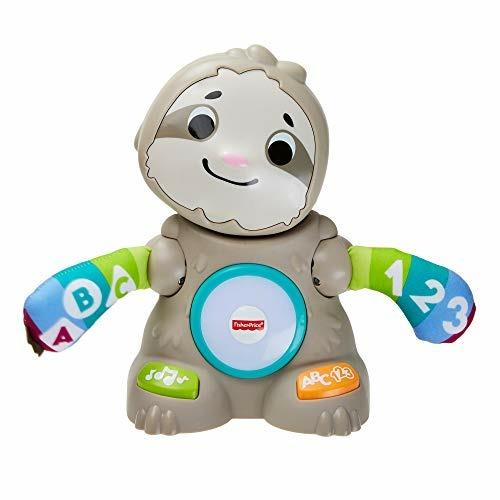 Fisher-Price Linkimals Matthieu le Paresseux, giocattolo interattivo per bambini, suoni e luci, versione francese, 9 mesi e più, GHY89