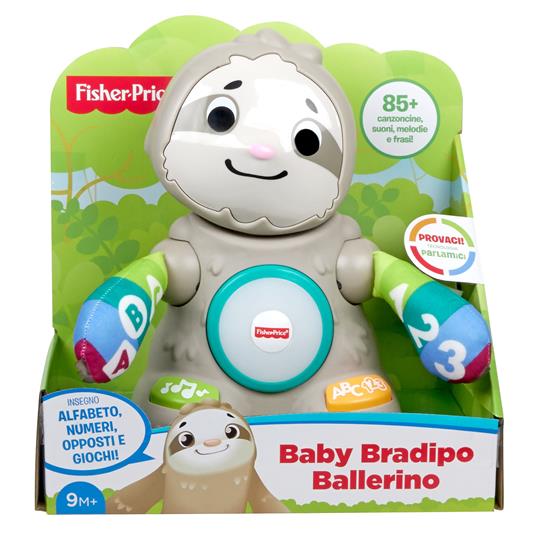 Fisher Price Parlamici Baby Bradipo Ballerino, Giocattolo Istruttivo per Bambini 9+ Mesi. Mattel (GHY90) - 7