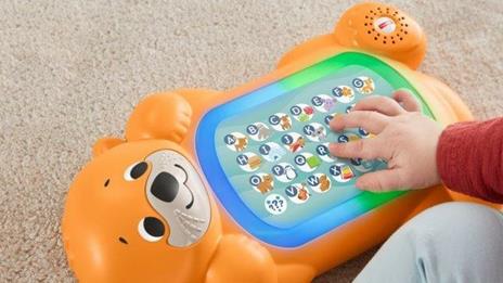 Fisher Price Parlamici Baby Lontra ABC, Giocattolo Educativo con Luci, Suoni e Musica . Mattel (GJB03) - 3