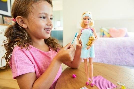Barbie Wellness Playset Spa con Bambola e Accessori, Giocattolo per Bambini 3+ Anni. Mattel (GJG55) - 2