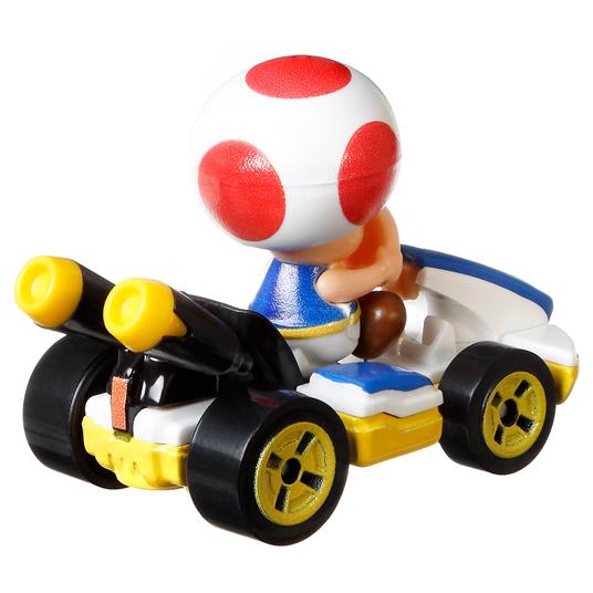 Hot Wheels - Mario Kart Personaggio Toad Standard, veicolo in scala 1:64, per Bambini 3+ Anni - 4