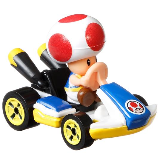 Hot Wheels - Mario Kart Personaggio Toad Standard, veicolo in scala 1:64, per Bambini 3+ Anni - 5