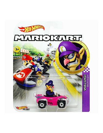 Mattel Hot Wheels Die-Cast Mario Kart Waluigi Kart Standard Kart