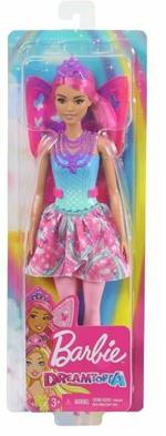 Barbie Dreamtopia Fatina Bambola con Capelli Rosa, Ali e Coroncina, Giocattolo per Bambini 3+ Anni, GJJ99