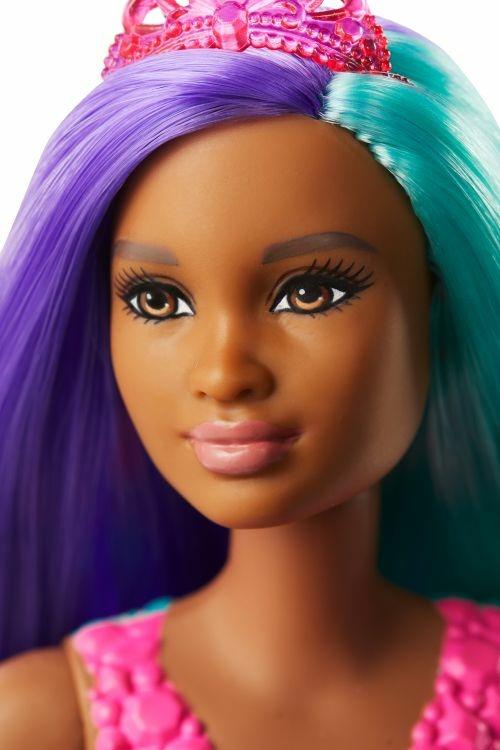 Barbie Dreamtopia Bambola Sirena con Capelli Turchese e Viola Giocattolo per Bambini 3+ Anni, GJK10 - 4