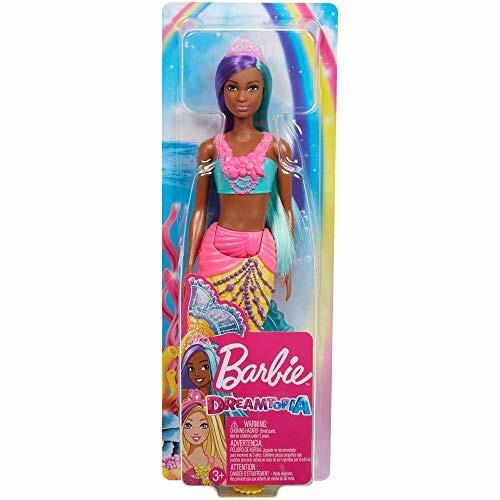 Barbie Dreamtopia Bambola Sirena con Capelli Turchese e Viola Giocattolo  per Bambini 3+ Anni, GJK10 - Barbie - Bambole Fashion - Giocattoli