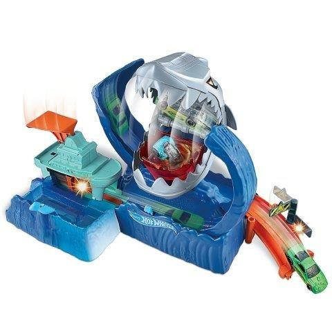 Hot Wheels City Pista dello Squalo Robotico Cambia Colore, Giocattolo 5+ Anni. Mattel (GJL12) - 4