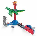 Hot Wheels City Attacco Aereo del Drago,Playset Motorizzato con Suoni e 1 Macchinina Giocattolo per Bambini 3+Anni, GJL13