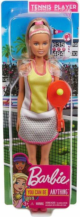 Barbie Bambola Tennista con Racchetta e Pallina, Giocattolo per Bambini 3+ Anni. Mattel (GJL65) - 6