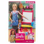 Barbie Carriere Playset Insegnante di Pittura Bionda con Bambola e Accessori Giocattolo per Bambini 3+ Anni, GJM29