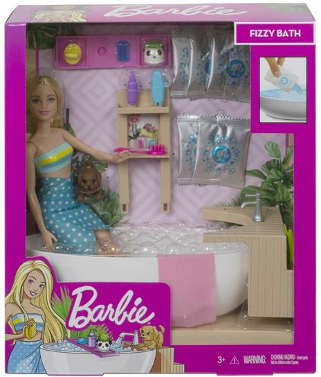 Barbie Vasca da Bagno Playset con Bambola Bionda e Accessori