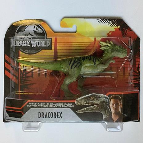 Mattel GJN62 Jurassic World Attacco Giurassico Dino 10 Cm Dracore