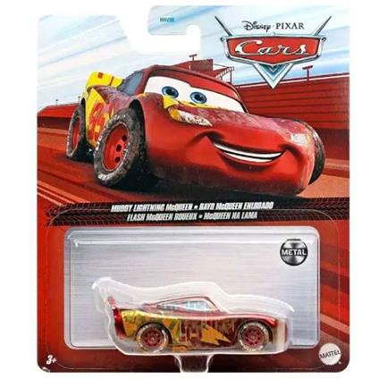 Veicolo Disney Cars 1:55 Saetta Mcqueen Muddy Lightning Die-Cast Disney Cars  Dxv29 Gkb35