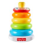 Fisher Price, Piramide 5 Anelli, Giocattolo Impilabile per Bambini 6+ Mesi. Mattel (GKD51)