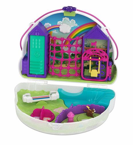 Polly Pocket Cofanetto Borsetta dei Segreti Arcobaleno, Playset con Bambole e Accessori, 4 + Anni . Mattel (GKJ65) - 4