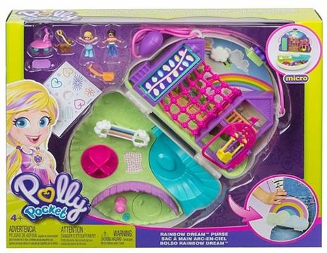 Polly Pocket Cofanetto Borsetta dei Segreti Arcobaleno, Playset con Bambole e Accessori, 4 + Anni . Mattel (GKJ65) - 6
