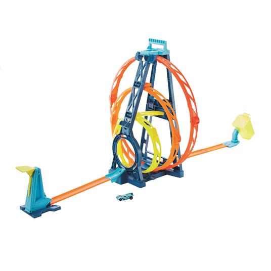 Hot Wheels Track Builder, Playset Pista Triple Loop, Giocattolo per Bambini 4+ Anni. Mattel (GLC96) - 4