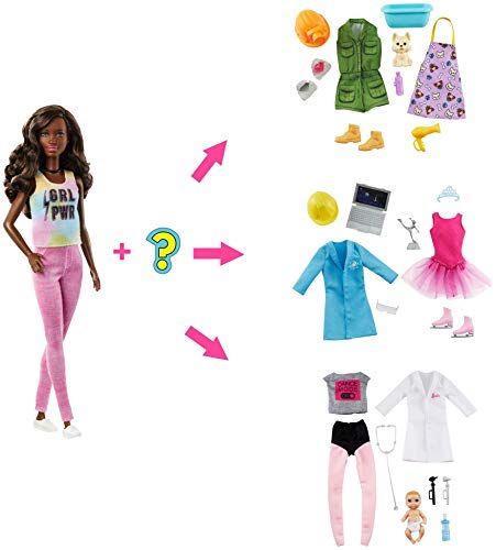 Barbie- Carriere a Sorpresa Bambola e 2 Outift Geologa e Toelettatrice Giocattolo per Bambini 3+ Anni GLH63 - 3