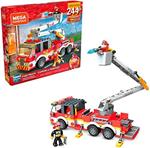 Mega Construx Camion dei Pompieri con 262 Pezzi, 2 Micro Personaggi e Accessori, Costruzioni per Bambini 5+ Anni, GLK54