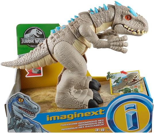 Imaginext - Jurassic World Dinosauro Ferocissimo Indominus Rex, per bambini 3+ anni - 2
