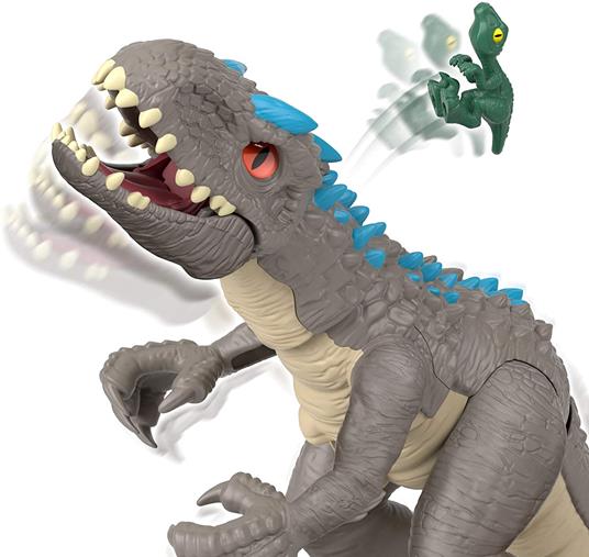 Imaginext - Jurassic World Dinosauro Ferocissimo Indominus Rex, per bambini 3+ anni - 9
