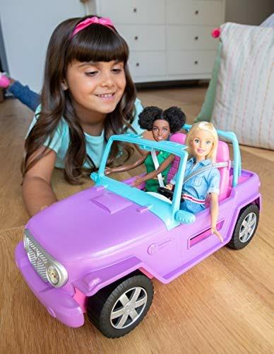 Barbie Veicolo Jeep da Spiaggia Giocattolo per Bambini 3+ Barbie Veicolo Jeep da Spiaggia Giocattolo per Bambini 3+