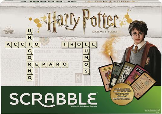 Mattel Games - Scrabble, Versione Harry Potter, il Gioco da Tavola delle Parole Crociate, 7+ Anni