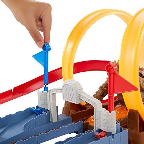 Hot Wheels Pista Castello di Bowser Mario Kart, si collega ad altri set, Giocattolo per bambini 3+ anni. Mattel (GNM22) - 4