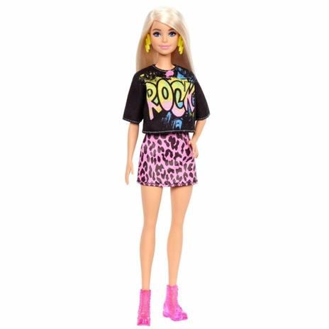 Barbie Fashionista Doll Rock Tee/Skirt, GRB47 - 3
