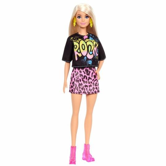 Barbie Fashionista Doll Rock Tee/Skirt, GRB47 - 3