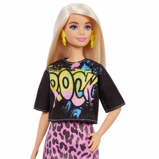 Barbie Fashionista Doll Rock Tee/Skirt, GRB47 - 4