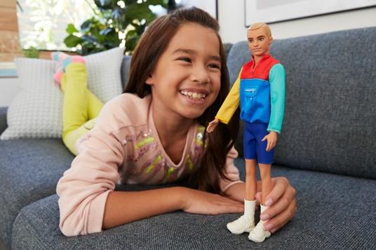 Barbie Bambola Ken Fashionista Biondo con Abiti alla Moda,Giocattolo per Bambini 3+Anni,GRB88 - 5