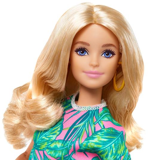 Barbie Fashionista- bambola con sedia a rotelle e lunghi capelli biondi, vestiti alla moda e accessori - 6