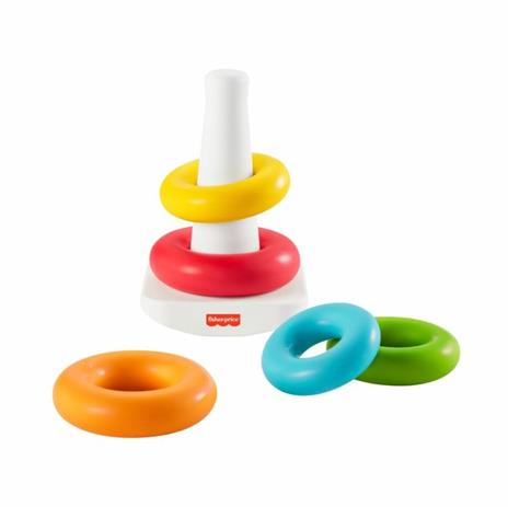 Fisher-Price, Piramide 5 Anelli Eco, Giocattolo per lo sviluppo, per bambini 6+mesi - 3