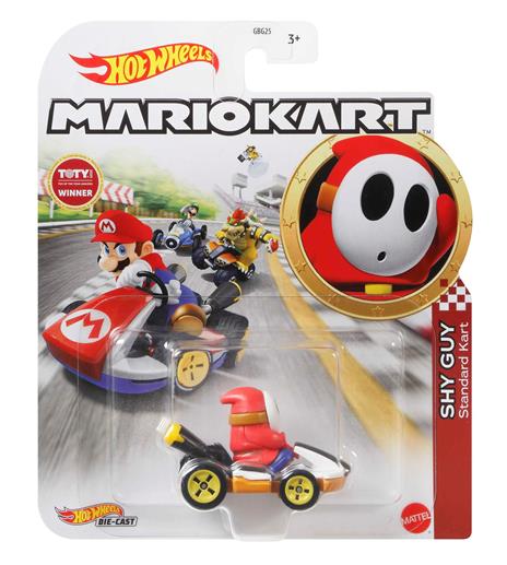 Hot Wheels - Mario Kart SHY GUY, in collaborazione con Mario Kart, un assortimento di riproduzioni in scala 1:64 - 4