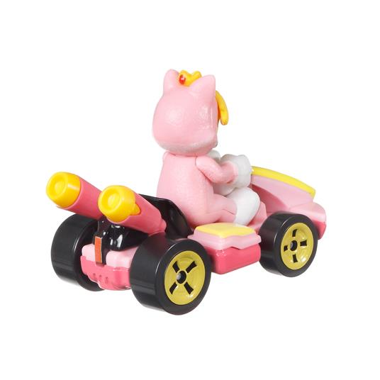 Hot Wheels. Mario Kart Personaggio Principessa Peach, veicolo in scala 1:64, per Bambini 3+ Anni - 4