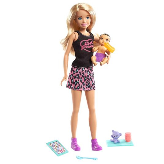 Barbie Skipper Babysitters bambola bionda, bebè e accessori, Giocattolo per bambini da 3+ anni. Mattel (GRP13) - 3