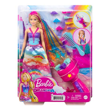Barbie Dreamtopia Principessa Chioma da Favola, bambola con extension arcobaleno e accessori. Mattel (GTG00) - 5