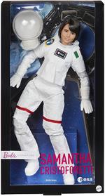 Barbie - Samantha Cristoforetti astronauta ESA, Bambola castana con tuta spaziale realistica