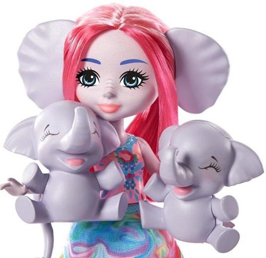 ENCHANTIMALS Bambola Ésméralda Elefante 15 cm e Elephanteaux - 2
