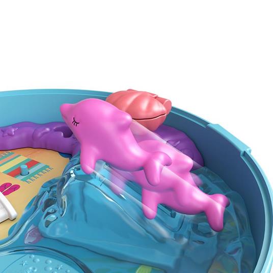 Polly Pocket - Cofanetto Spiaggia dei Delfini e Mare con Micro Bambola Polly, Sirena e Accessori - 21